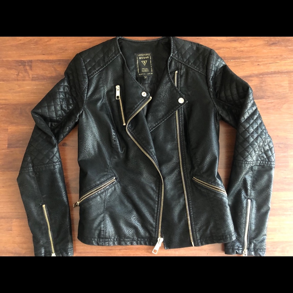 Guess jacket XS gold trim
